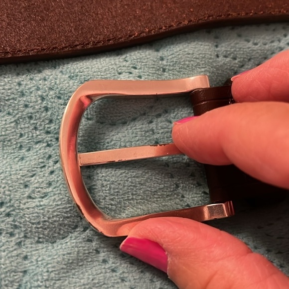 Tommy Hilfiger Men's size 38-40 Canvas‎ with Leather ends Casual Belt preowned. - Picture 7 of 7